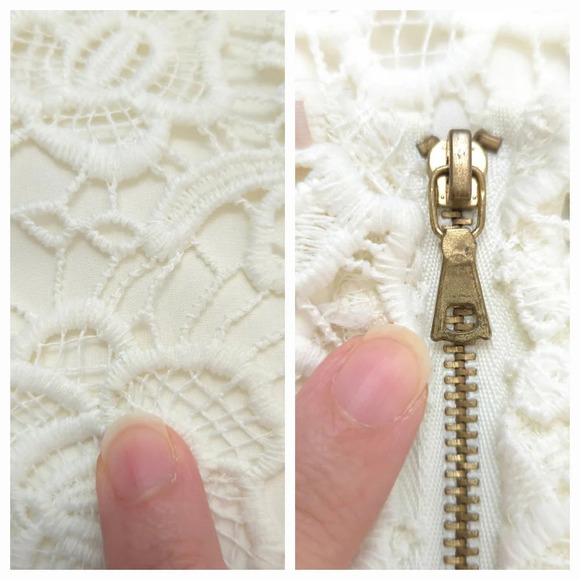 Nanette Lepore Ivory Floral Lace Sleeveless Top - Picture 7 of 8